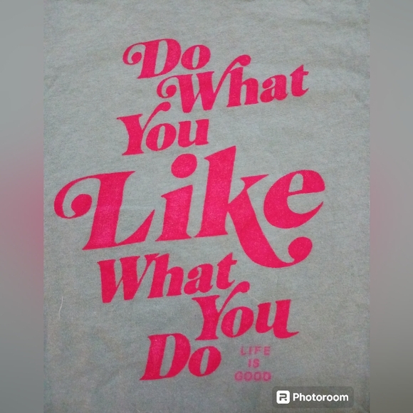 LIFE IS GOOD tee.  RARE FIND.  Womens.  Teal blue.  Size XL. - Picture 2 of 7